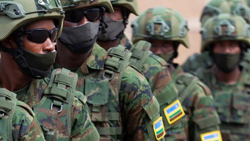 Des militaires Rwandais. Ph. de tiers