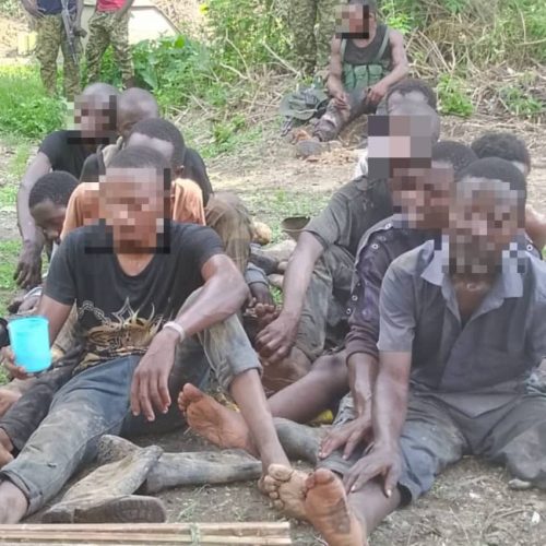 Ituri : retrouvés en brousse, dix jeunes arrêtés à Mambume par la coalition FARDC-UPDF